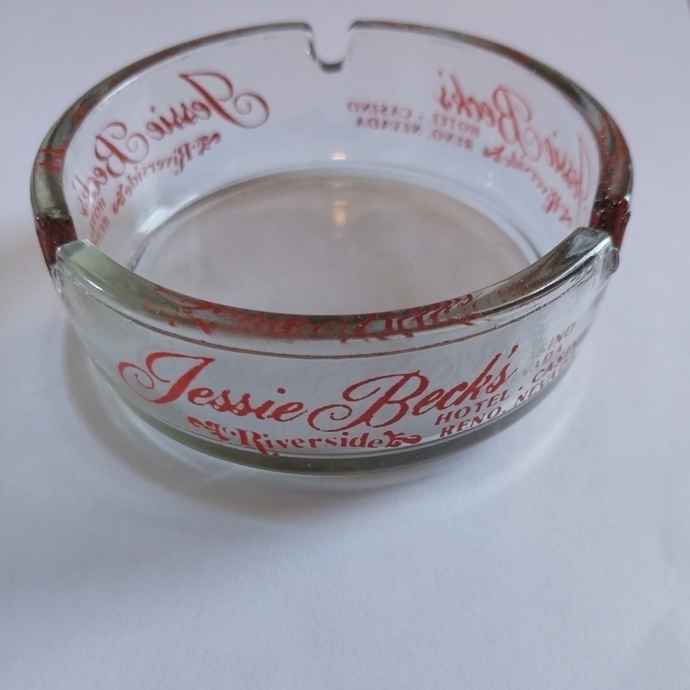 Vintage ashtray Jessie Beck's Riverside Hotel Reno Nevada